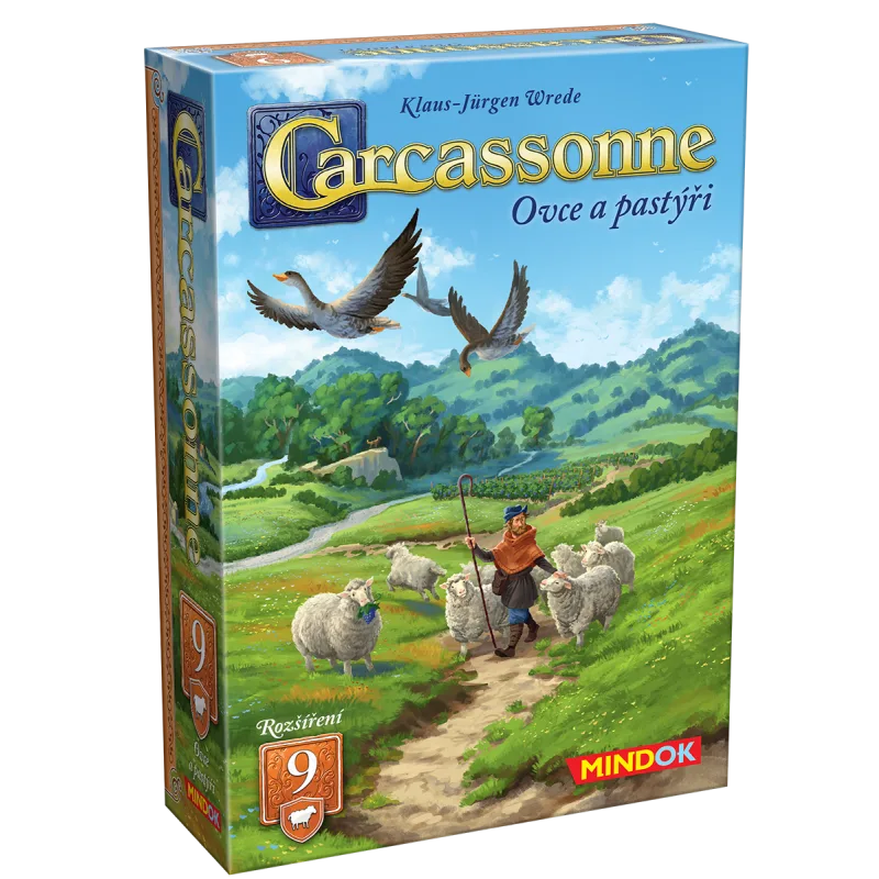 Mindok Carcassonne rozšíření 9: Ovce a pastýři (2025)