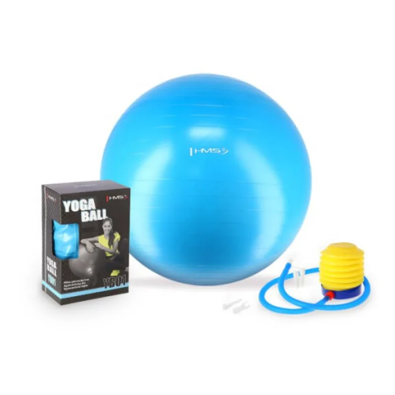 Gymnastický míč HMS YB01, 75 cm, modrý