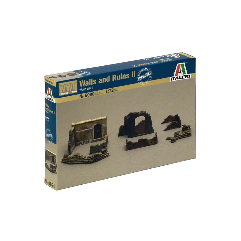 Italeri Model Kit doplnky 6090 - STENY A RUINY II (1:72)