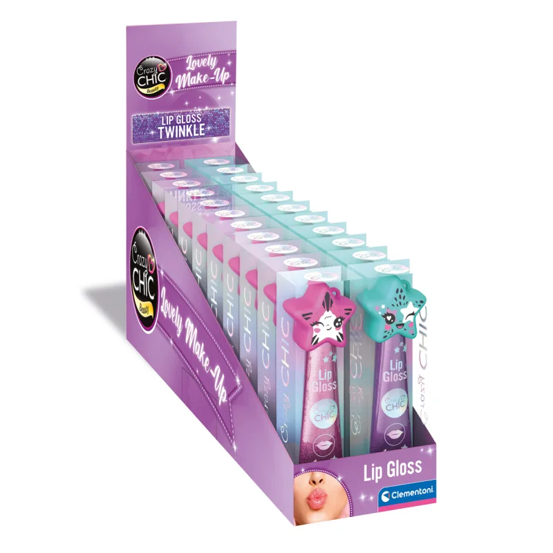 Clementoni Crazy CHIC - Lovelly Collection - Lesk na pery ROLL-ON, assort