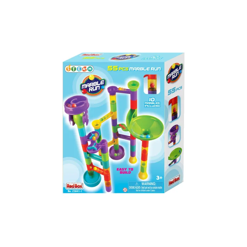 Teddies Guľôčková dráha plast 55ks v krabici 27x35x8cm