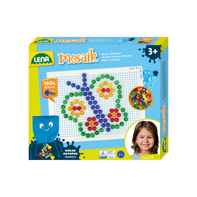 Lena Mozaika klobúčik 1cm kryštál 140ks v krabici 24x21x3,5cm