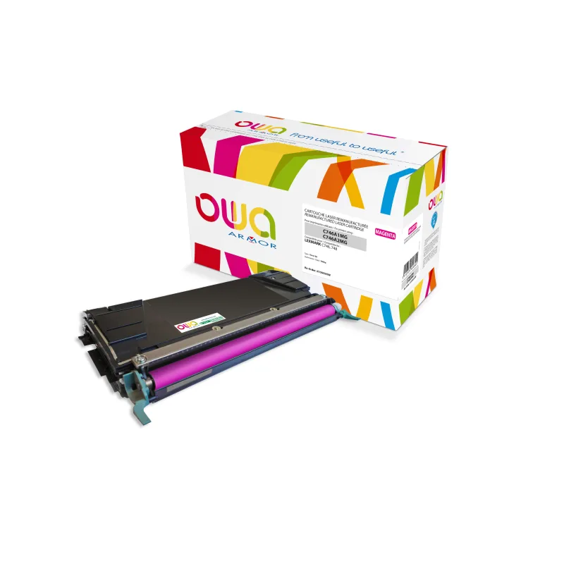 OWA Armor toner kompatibilní s Lexmark C746A1MG, 7000st, červená/magenta K15903OW