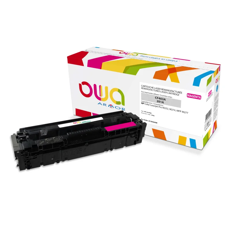 OWA Armor toner kompatibilní s HP CF403A, 1400st, červená/magenta K15830OW