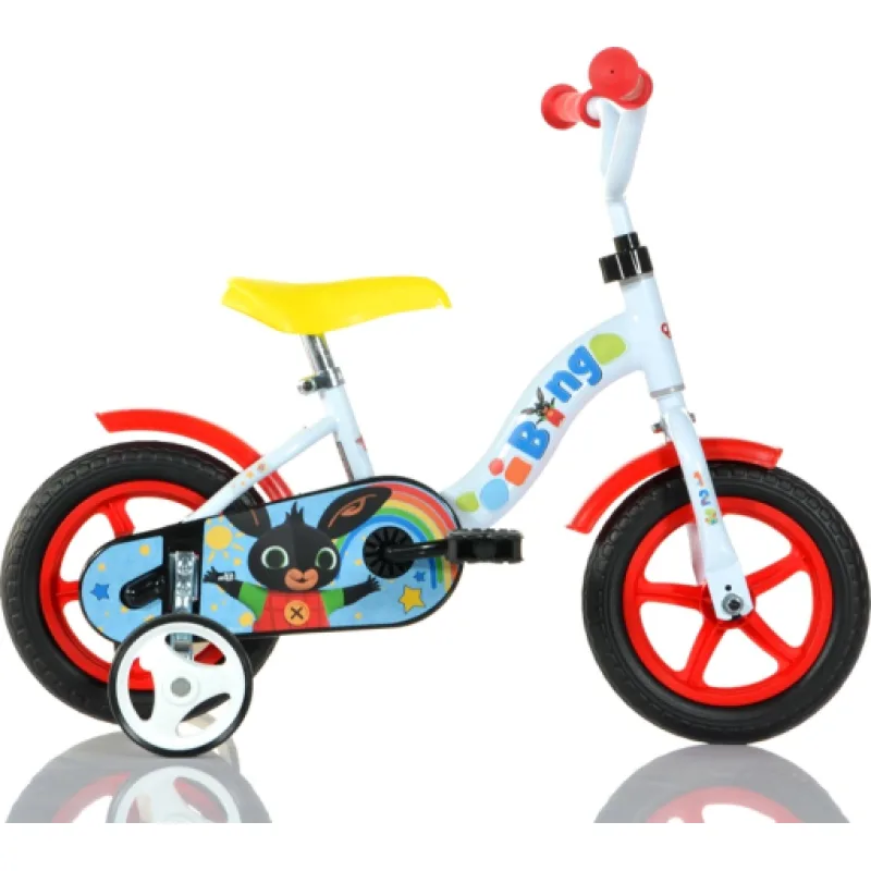 Dino Bikes Dětské kolo Králíček Bing 10", bílé