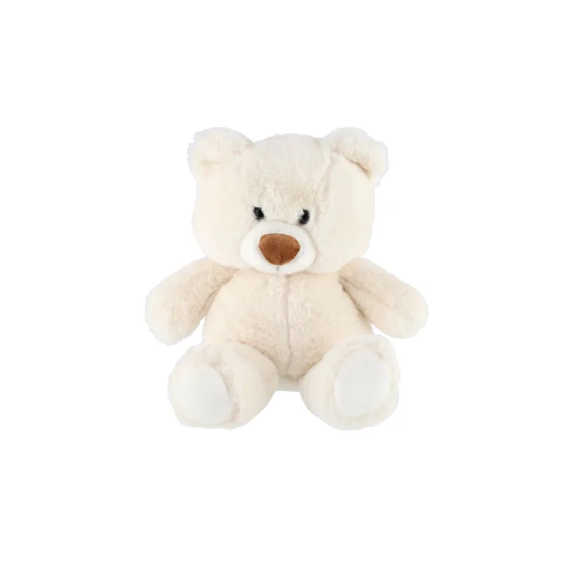 Teddies Medveď sediaci plyš 35cm biely 0+