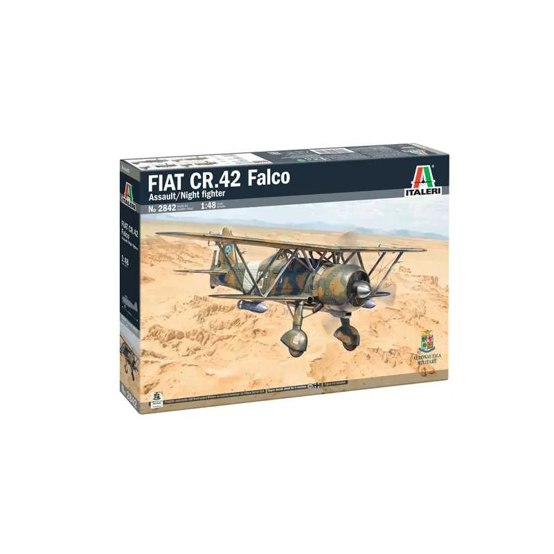 Italeri Model Kit letadlo 2842 - FIAT CR.42 Falco Assault/Night Fight (1:48)