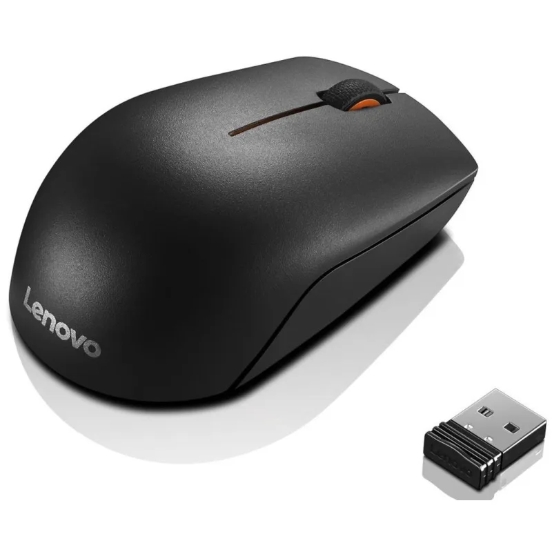 Lenovo 300/Kancelářská/Optická/Bezdrátová USB/Černá GX30K79401
