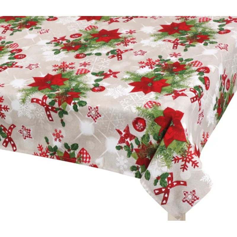 Bellatex Ubrus Vánoční hvězda červená - 70x70 cm