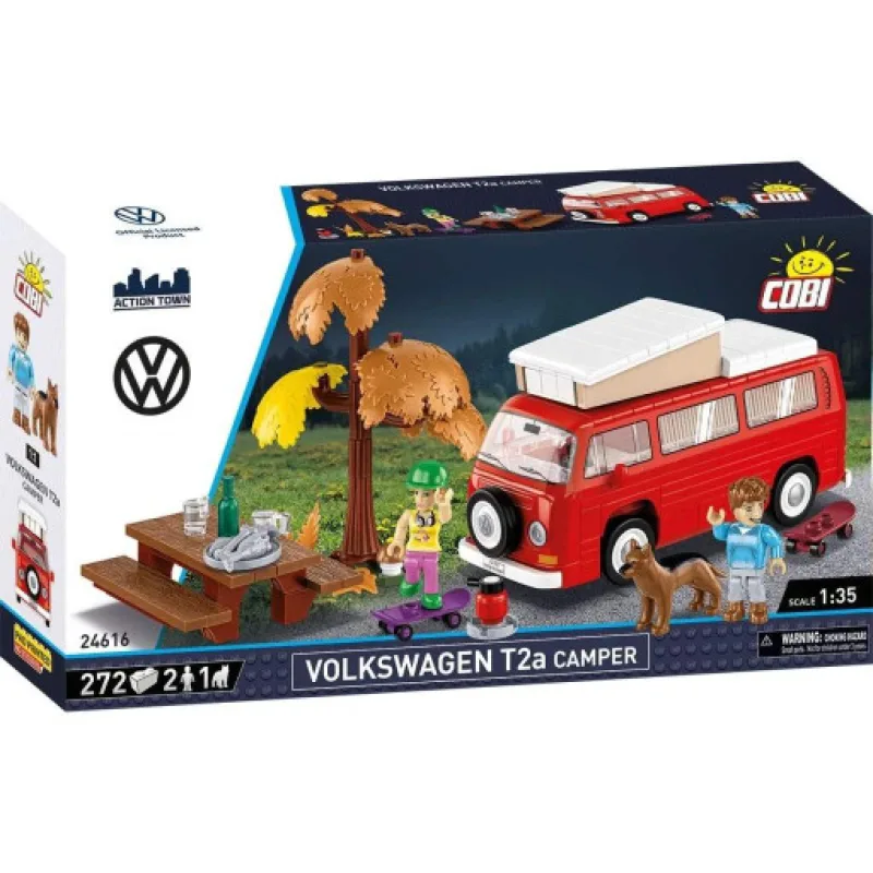 Cobi 24616 Volkswagen T2a Camper, 1:35, 272 kostek