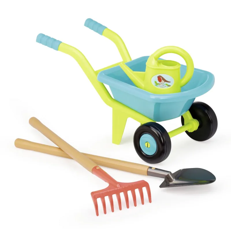 Ecoiffier Deluxe záhradný trakař (s 2 kolesami) s príslušenstvom
