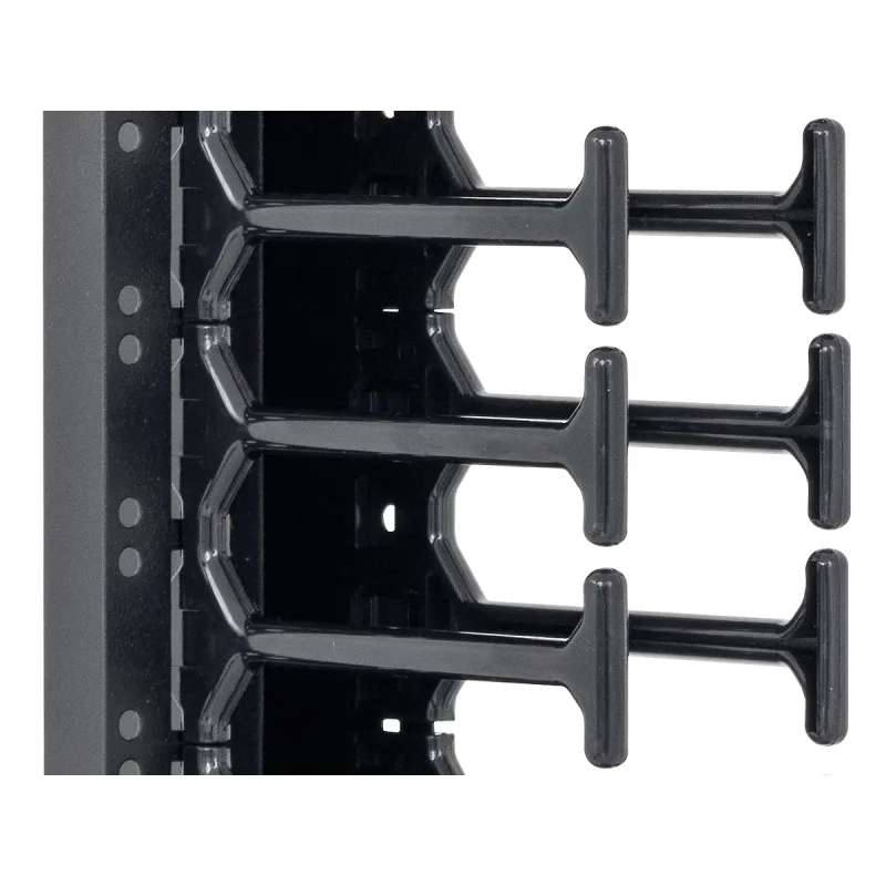 TRITON Vyvazovací panel 47U - Hřeben, dvouřadý X1 černý RAB-VP-H47-X1