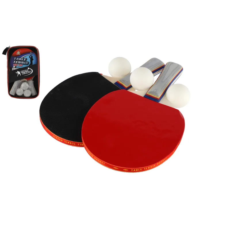 Teddies Sada stolný tenis ping pong 2ks rakety + 3 loptičky v puzdre