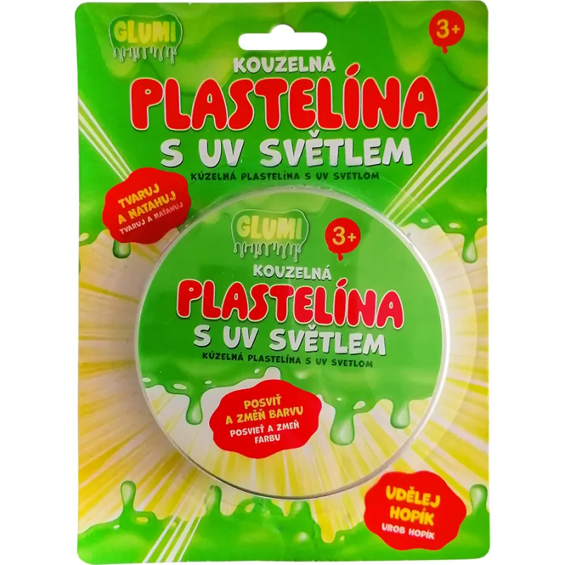 GLUMI Kúzelná plastelína s UV svetlom