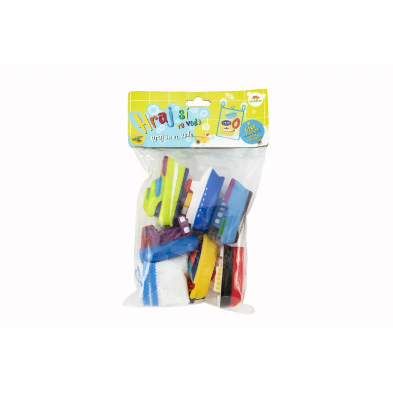 Teddies Lodičky do vane gumové so sieťkou v sáčku 18x27x6cm 12m+