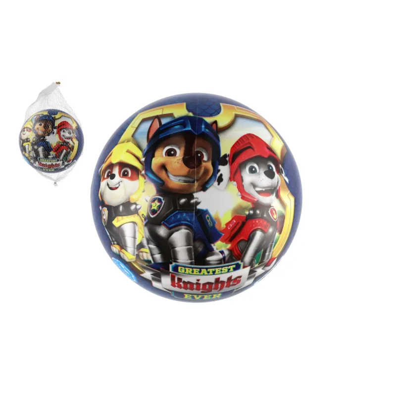 Teddies Lopta Labková patrola/Paw patrol nafúknutá 23cm modrá v sieťke