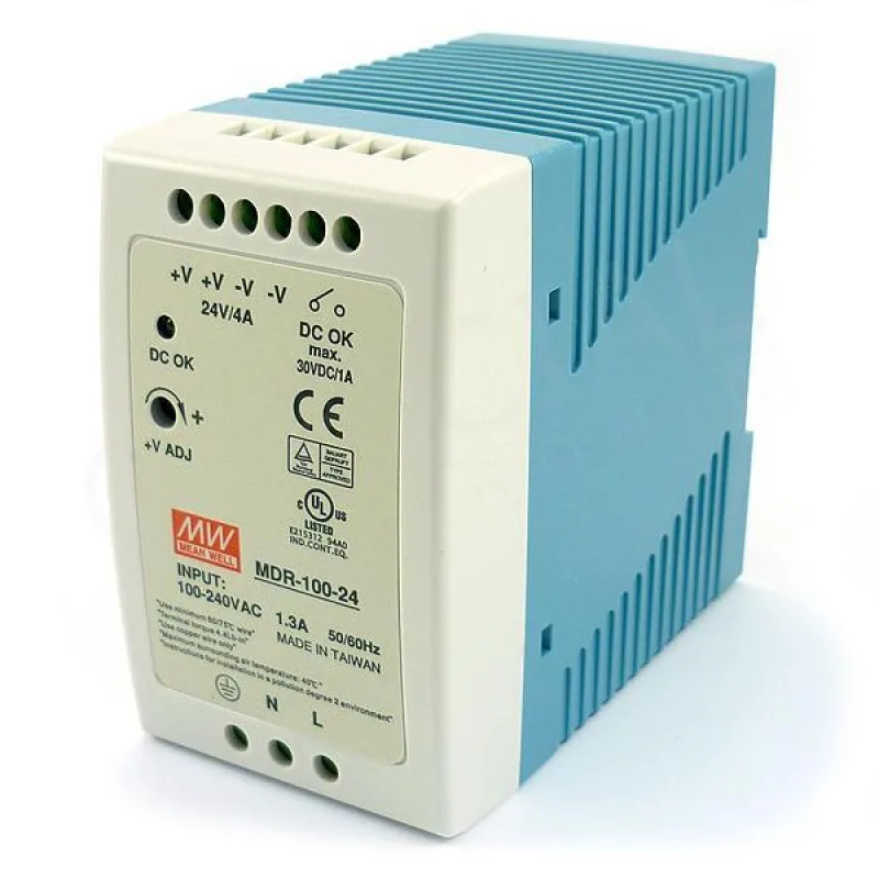 MEAN WELL MEANWELL - MDR-100-12 - Průmyslový napájecí zdroj 12V 100W na DIN lištu MDR-100-12