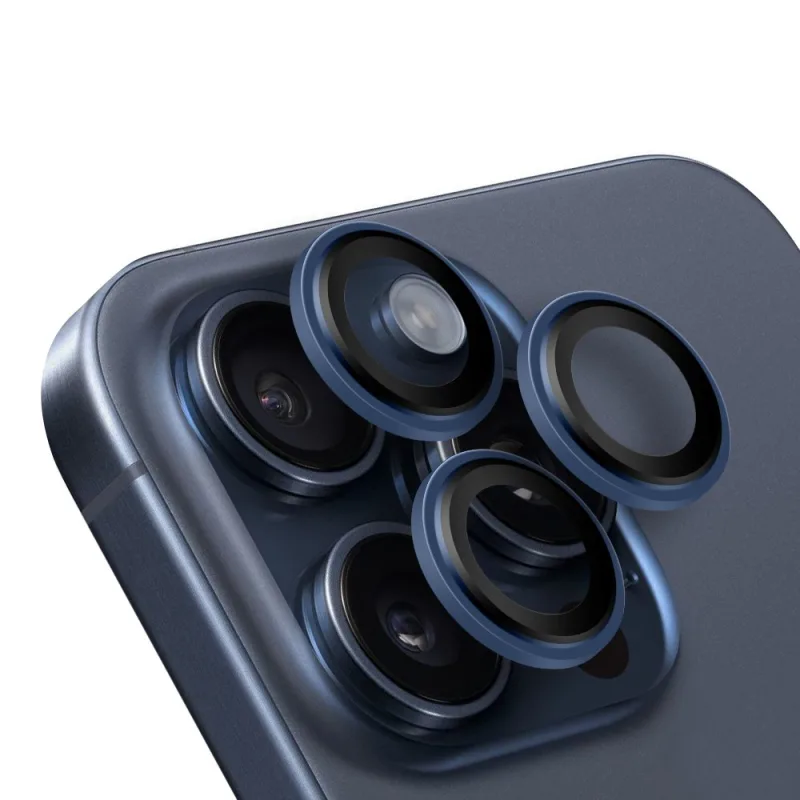 OBAL:ME Ochrana Čoček pro Apple iPhone 15 Pro/15 Pro Max Blue Titanium 8596311278976