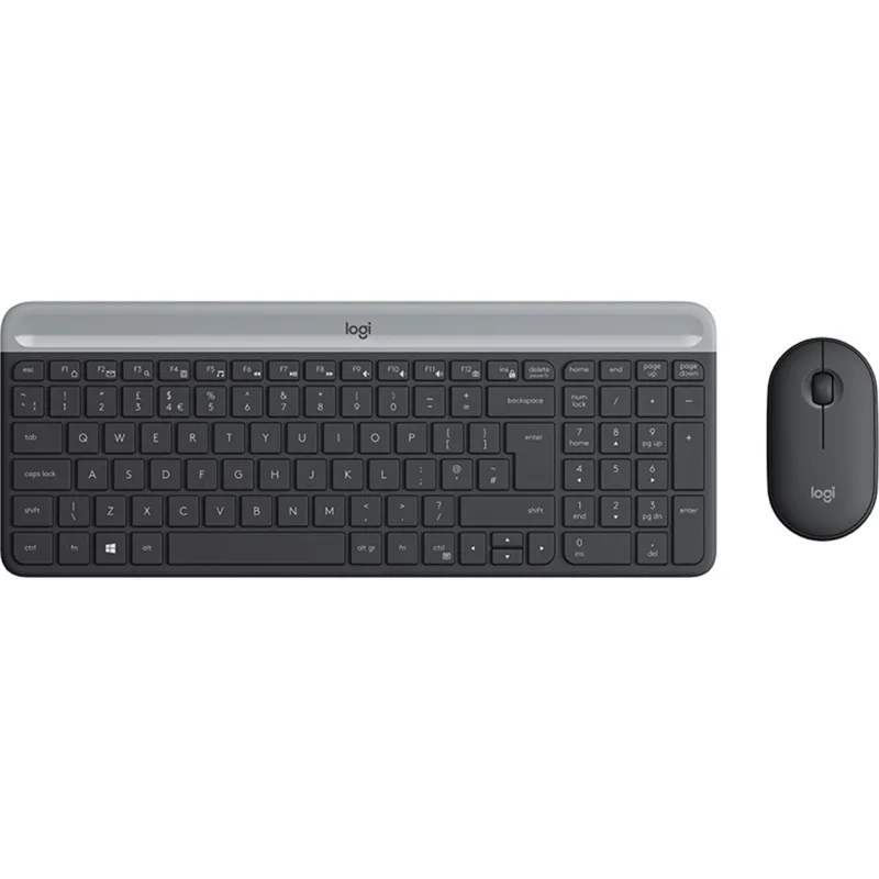 set Logitech slim Wireless MK470 - graphite, US 920-009204