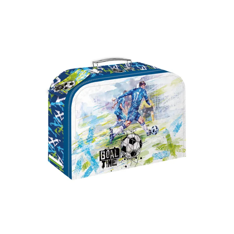 Teddies Kufrík/Kufor školský papierový Goal time 35x23x10cm