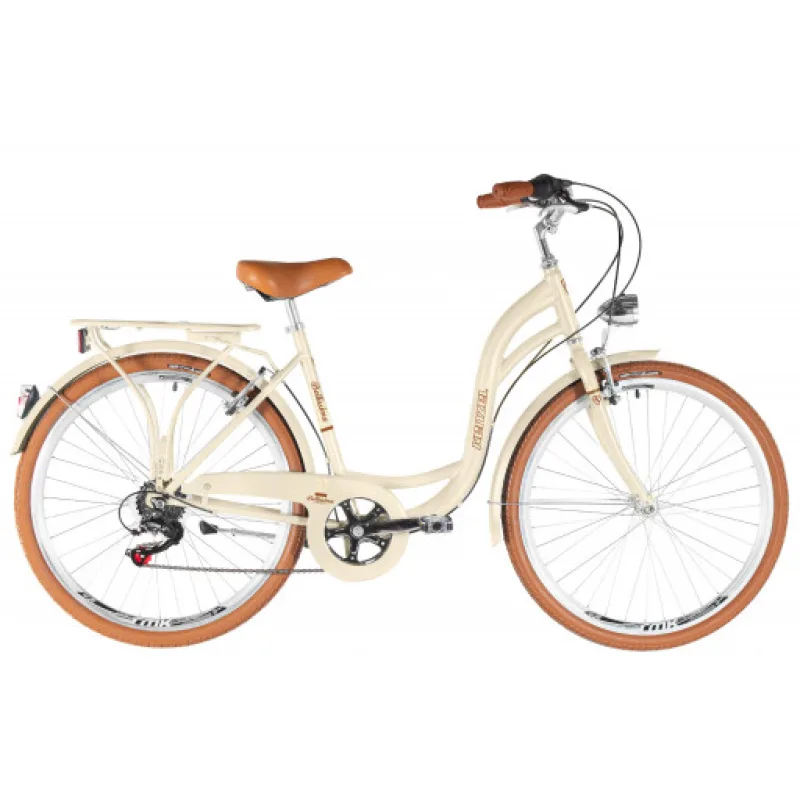 Kenzel jízdní kolo Bellissima Royal 6spd 28" 2026 béžovo-hnědé