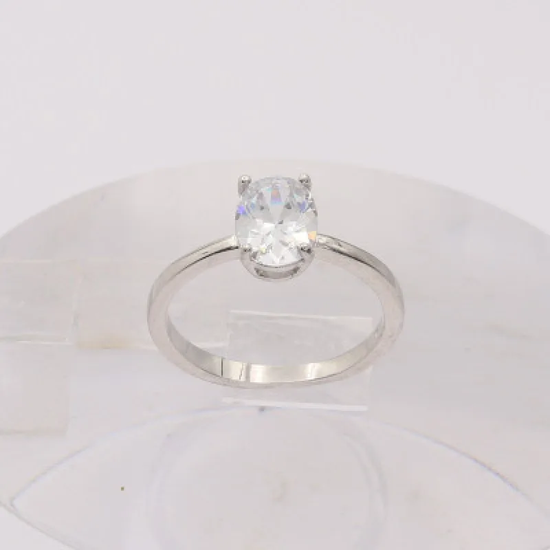 Strieborný prsteň s kameňom KA R2832, 52