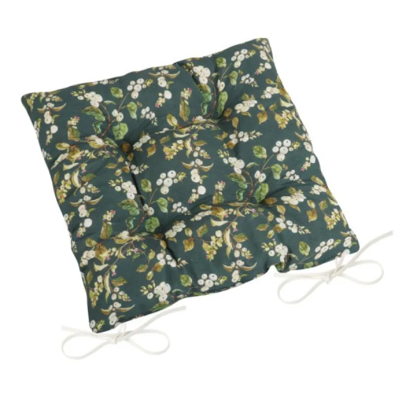 Bellatex Sedák LADA prošívaný Větvičky na zelené - 40x40 cm