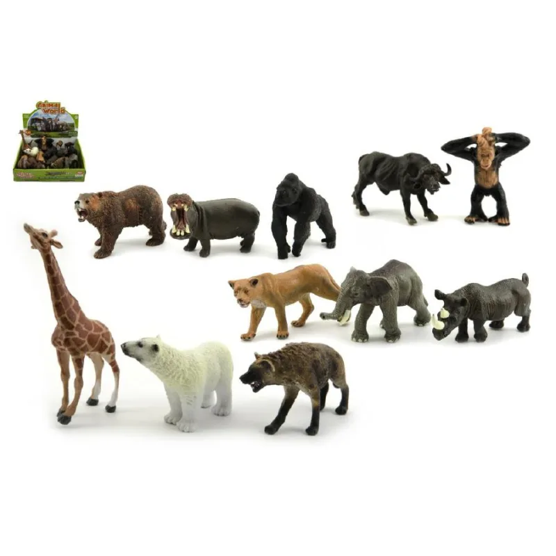 Teddies Zvieratko ZOO plast 10cm asst - cena za 1ks