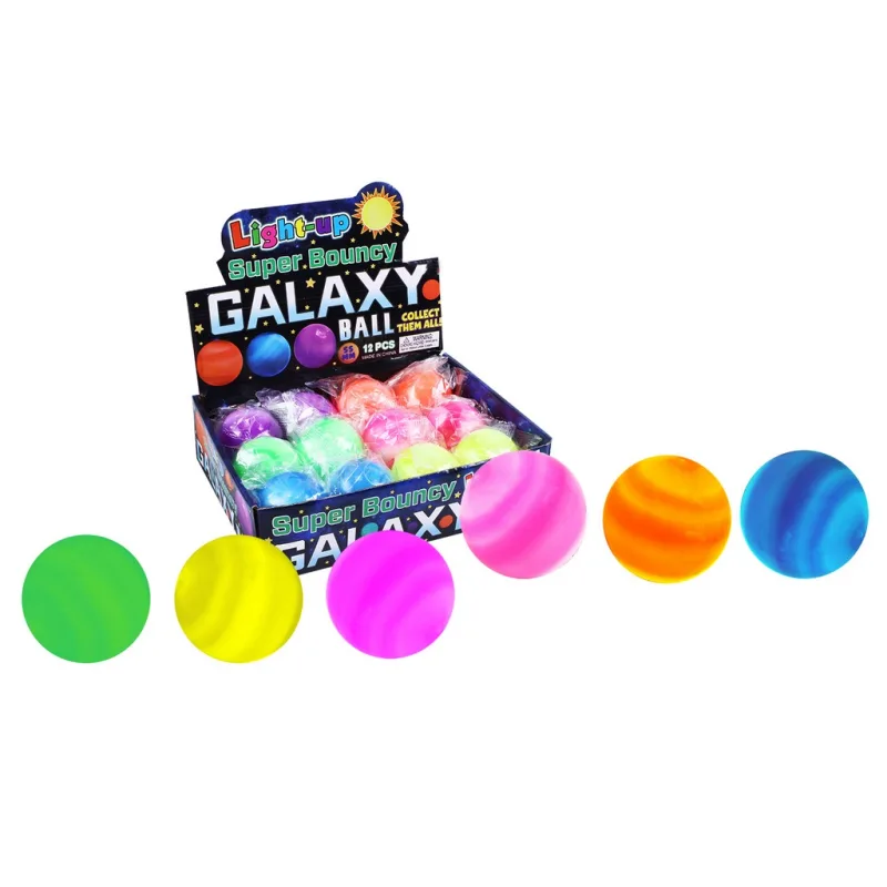Rappa Loptička galaxy skákacia so svetlom 6 cm