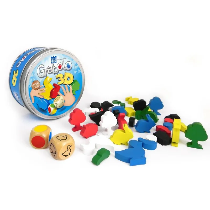 Bonaparte Grabolo 3D spoločenská hra drevo v plechovej krabičke 12x12x6cm