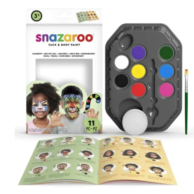 Snazaroo velká sada obličejových barev - duha
