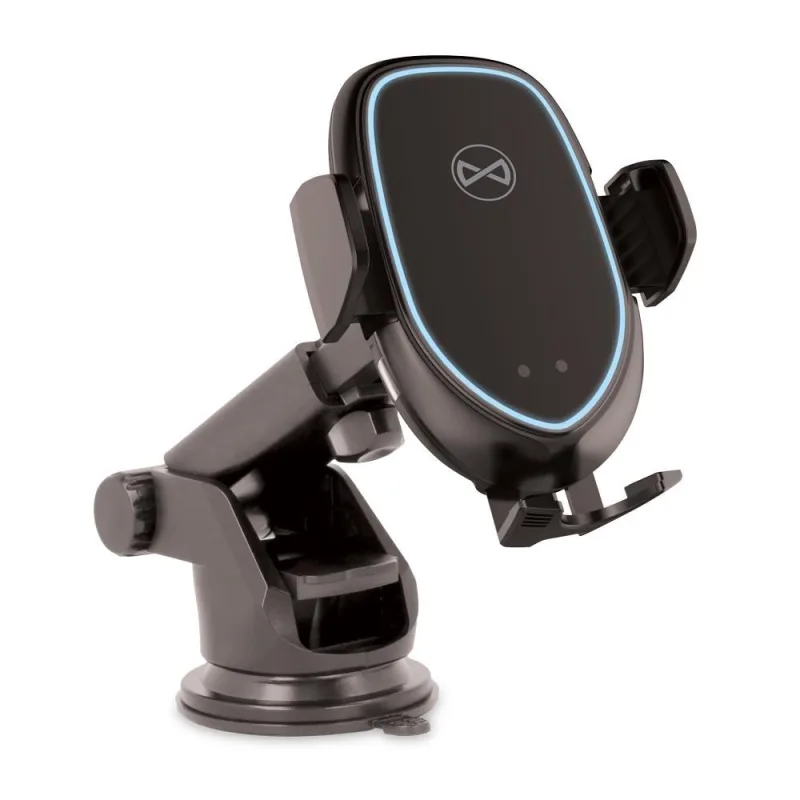 FOREVER Univerzální automatický držák do auta s bezdrátovým nabíjením ACH-100 černý HOLUNIVWLACH100BK