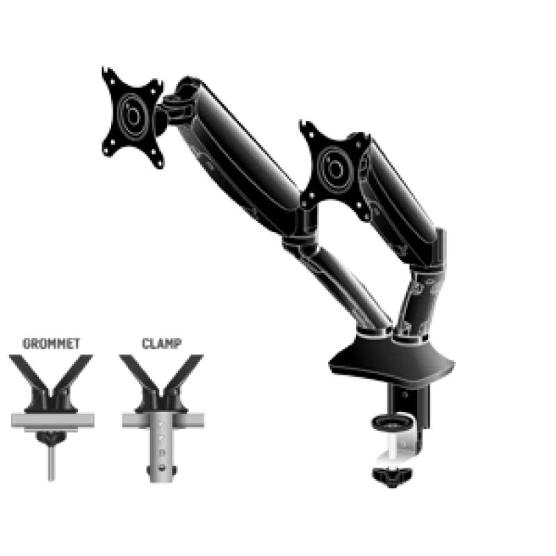 iiyama - dvojité rameno s plynovou pružinou DS3002C-B1