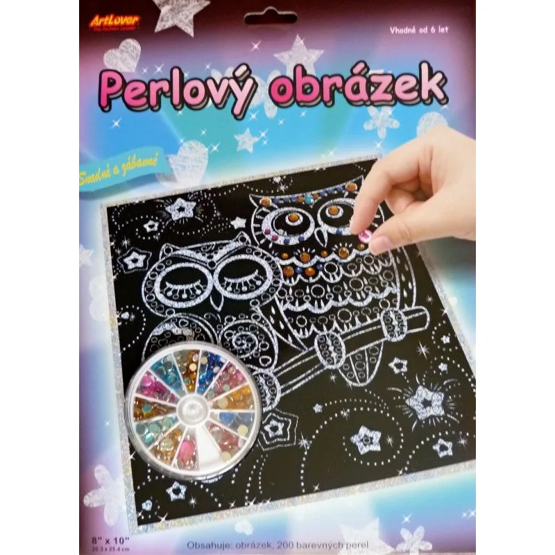 ArtLover perlový obrázek - Sovičky