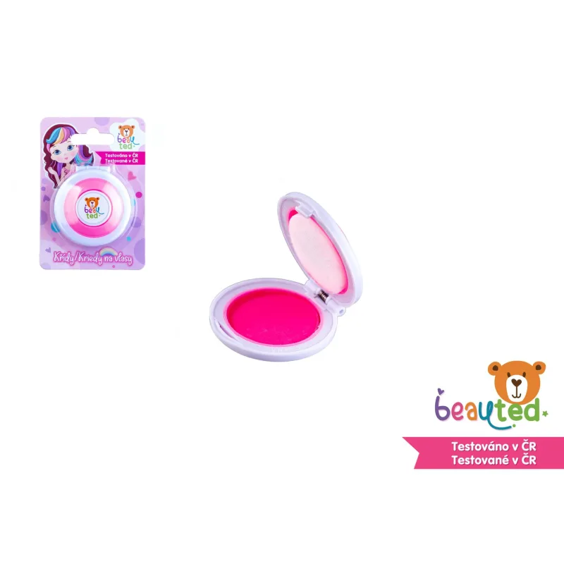 beauted Krieda na vlasy beauted ružová plast 5cm na karte
