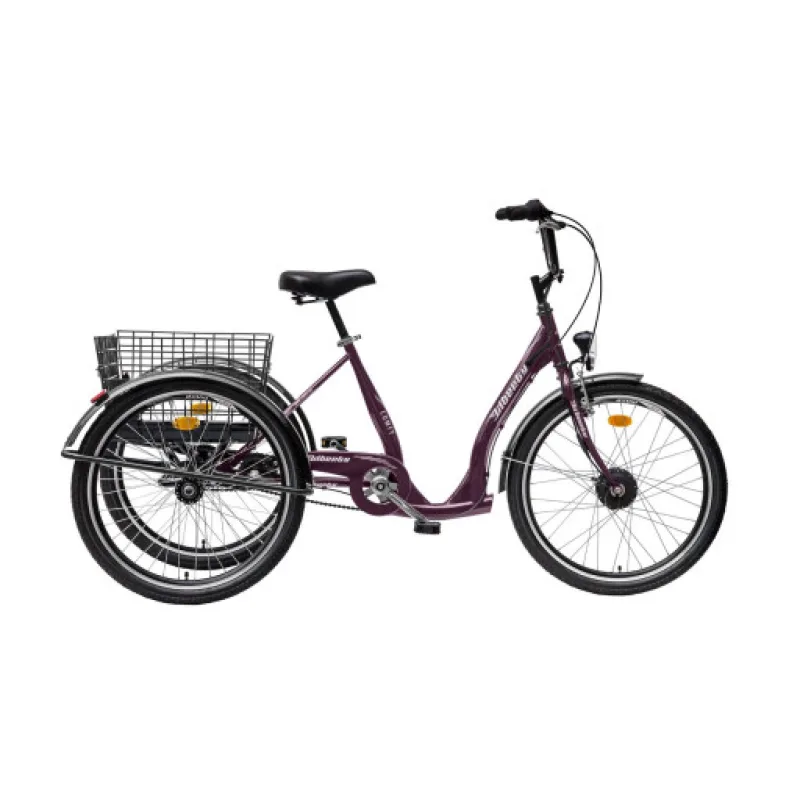 Elektro Tříkolka Liberty e-COMFY 24" 3spd. 2026 fialová 36V 14Ah