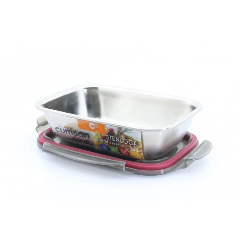 Nerezová obdelníková dóza Cuitisan 580ml