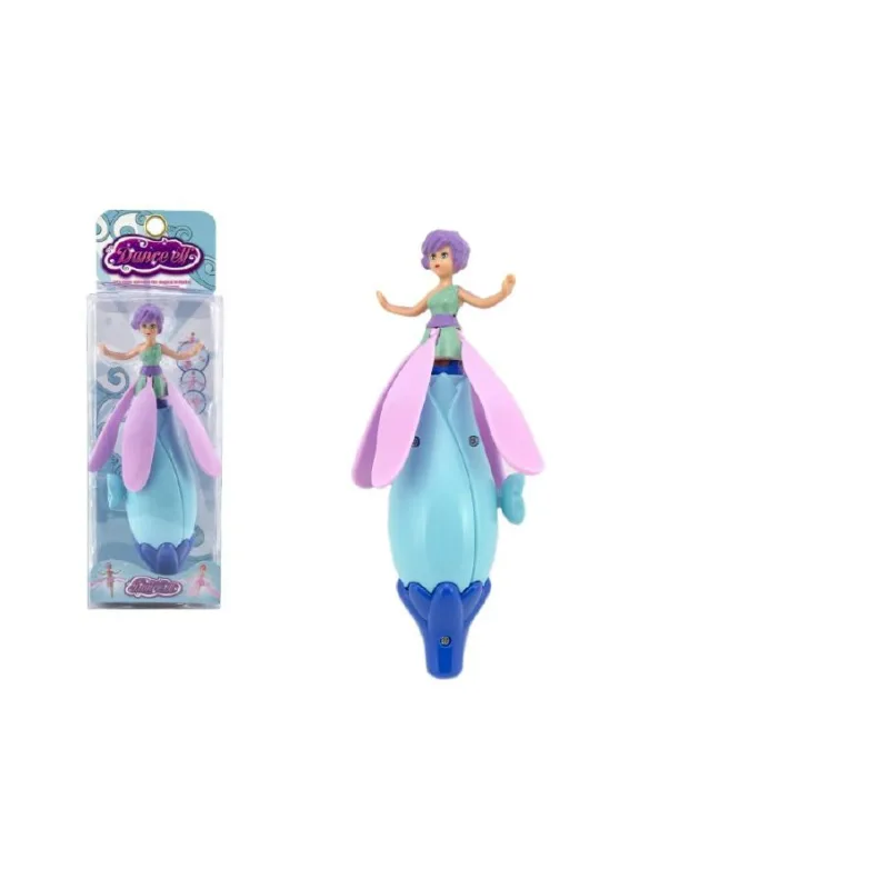 Teddies Vystreľovacia víla bábika plast 17cm 4 farby v krabičke 8x24x6cm