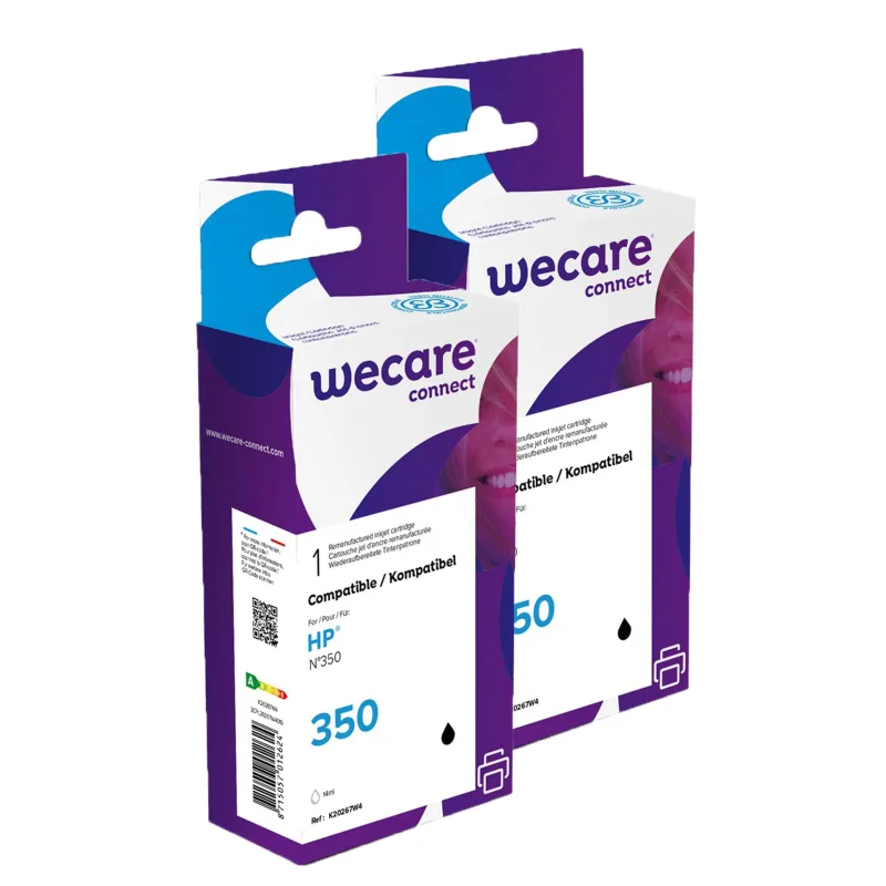 WECARE ARMOR sada ink pro HP CB335E 2x14ml,černá, P20267W4