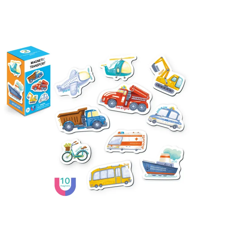 DODO Magnety Doprava 10ks v krabičke 7x12x7cm