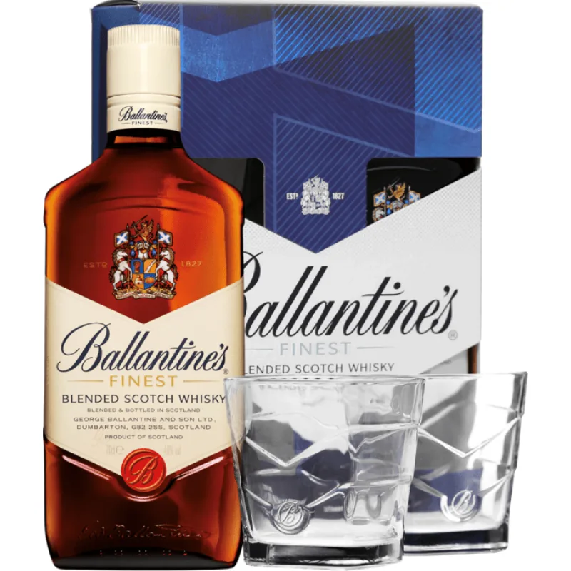 Ballantine's + 2 poháre 40% 0,7l