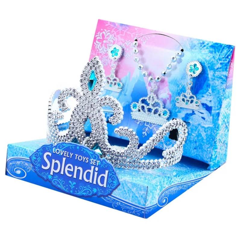 Rappa Dievčenská sada zimné kráľovstvo s korunkou