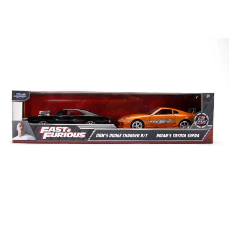 Rychle a zběsile Twin Pack Toyota Supra a Dodge Charger 1:32