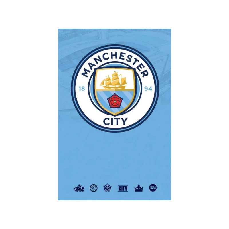 Manchester City plagát bledomodrý - SKLADOM