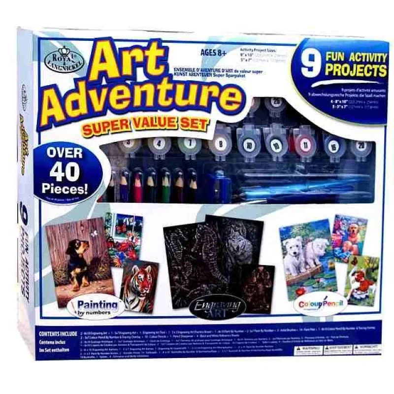 Art Adventure - Velká sada malování bílá