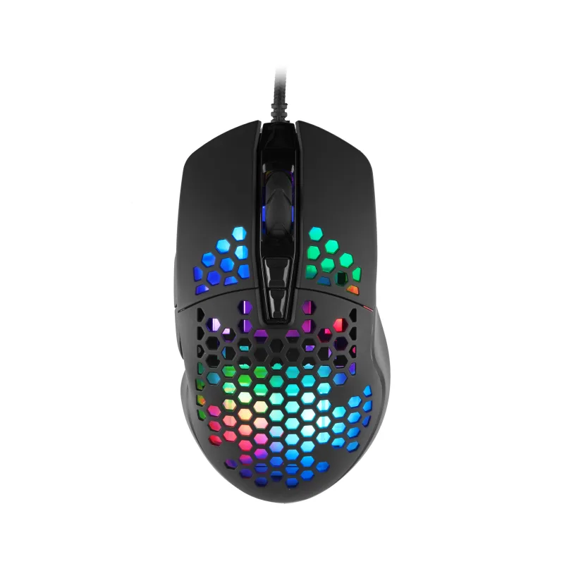 C-TECH Scarab/Herní/Optická/Pro praváky/7 200 DPI/Drátová USB/Černá GM-18