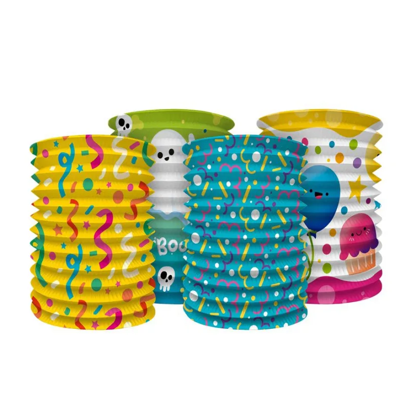 Lampión valec priemer 15cm v sáčku (bez paličky) 4 druhy karneval