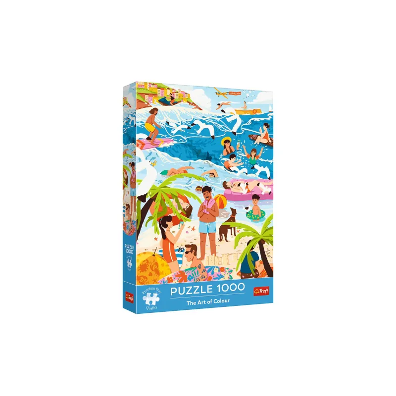 Trefl Puzzle The Art of Colour: V teple prázdnin 1000 dielikov 48x68,3cm v krabici 27x40x6cm
