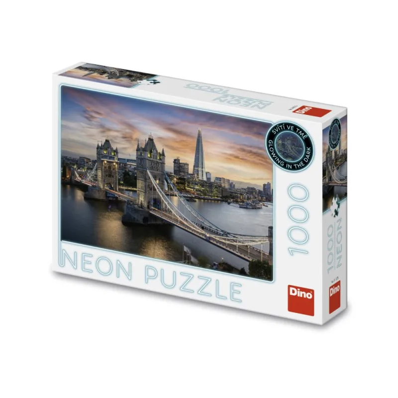 Dino SÚMRAK NAD TOWER BRIDGE 1000 neón Puzzle