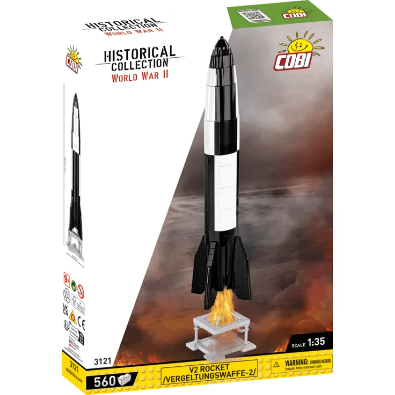 Cobi 3121 Německá balistická řízená střela V-2, 560 kostek, 1:35